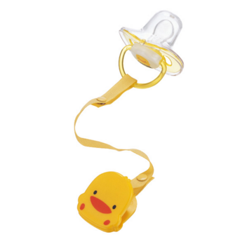 黃色小鴨 - 安撫奶嘴+奶嘴鍊