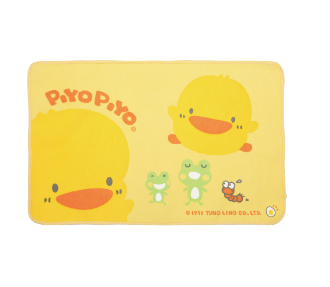  黃色小鴨防滲透保潔墊觸感輕柔、吸水性佳