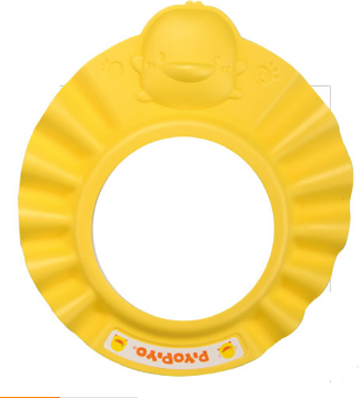 黃色小鴨洗髮隔水浴帽在洗髮時可避免熱水和洗髮精進入眼中