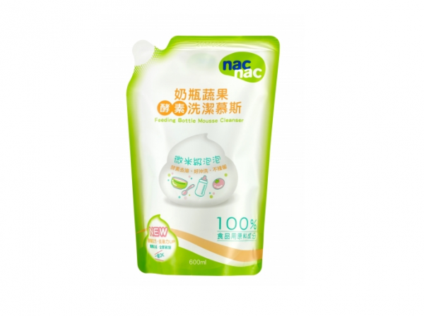 nac nac酵素奶瓶蔬果洗潔慕斯補充包