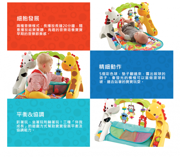美國Fisher-Price費雪(歡樂動物園健身器)