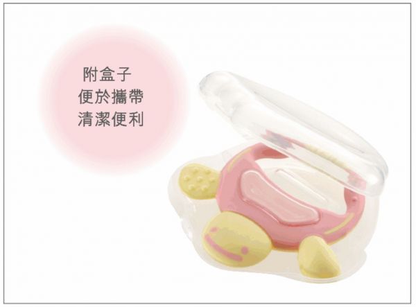 日本 Richell 利其爾 - 有聲固齒器-盒裝-水藍色