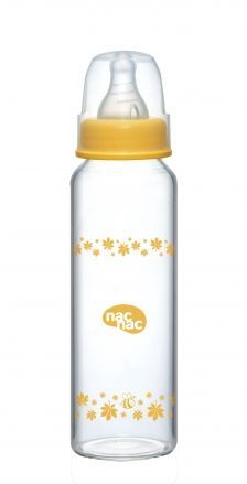 nac nac 吸吮力學標準輕量耐熱玻璃奶瓶