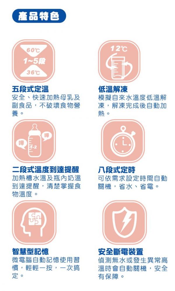 nac nac微電腦多功能溫奶器UC-0031