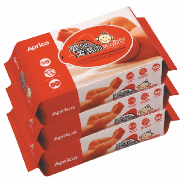 Aprica	嬰兒專用超柔濕巾居家包
