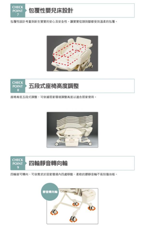 日本 Combi	Letto 電動安撫餐椅搖床