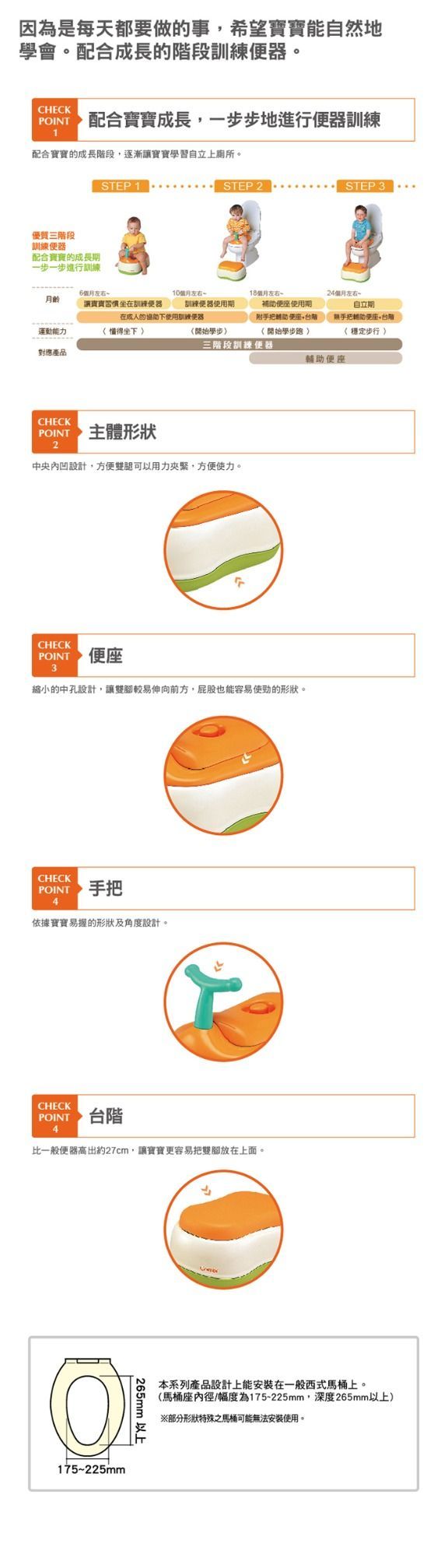 日本 Combi - 優質三階段訓練便器 (6個月起)