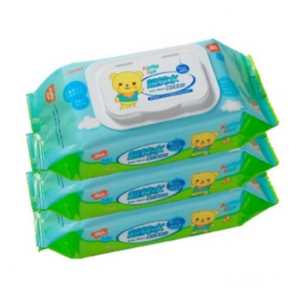 日本 Combi	Kuma Kun 庫瑪熊 超純水嬰兒柔濕巾