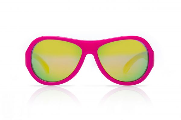 瑞士 SHADEZ - 可彎折嬰幼兒時尚太陽眼鏡-桃色彩點 (3Y~7Y)