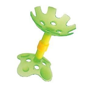 貝親 Pigeon - 牙齒咬環訓練玩具-綠色小花-4個月起