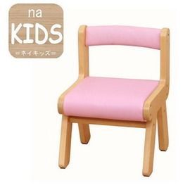 日本 na-KIDS - 兒童軟座靠背椅(無扶手)/兒童椅-俏粉紅