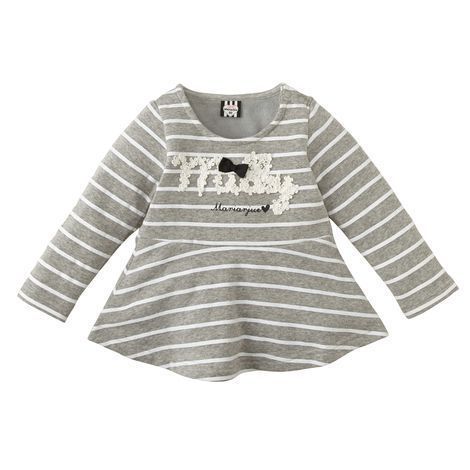 日本 Nissen - 毛茸茸保暖星星條紋連身衣-紅 (70cm)