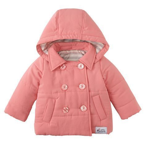 日本 Nissen - 毛茸茸保暖星星條紋連身衣-紅 (70cm)