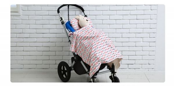 韓國 JoJobebe - 超細柔寶貝棉粒毯-粉紅迷你象