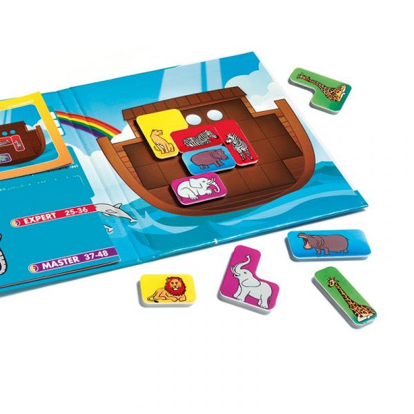 比利時 SMART GAMES - 魔磁隨身遊戲-動物方舟-5歲以上