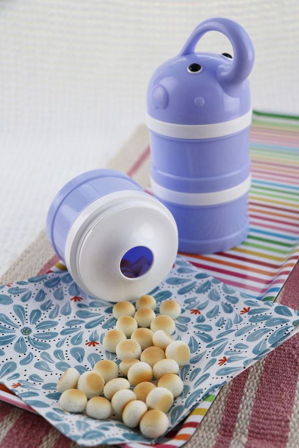 BABY TALK - 可愛動物奶粉分裝盒-大象-粉紫