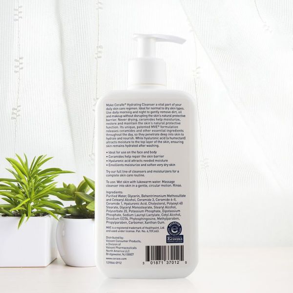 美國CeraVe絲若膚 - 保濕潔膚露 + 保濕乳霜-355ml+453g