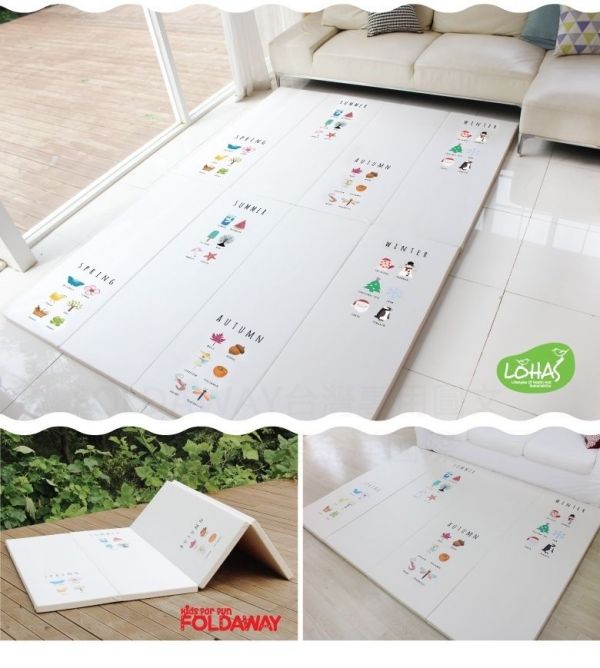 韓國 Foldaway - 4cm特厚遊戲墊-創意塗鴉系列-Travel Design城市旅行 (200x140cm)