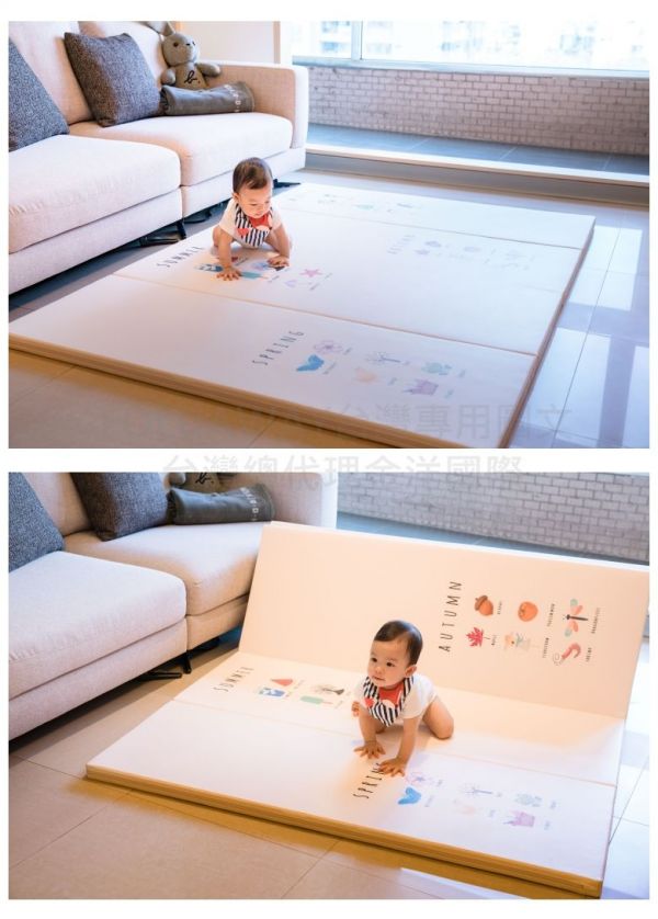 韓國 Foldaway - 4cm特厚遊戲墊-創意塗鴉系列-Travel Design城市旅行 (200x140cm)