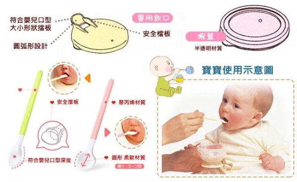 貝親 Pigeon - 學習湯匙碗套組-6個月以上