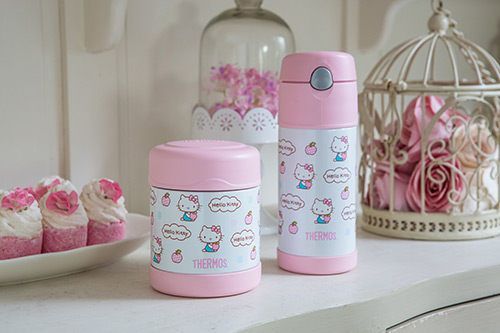 Thermos 膳魔師 - 不鏽鋼真空保冷瓶兒童水壺-Hello Kitty-370ml