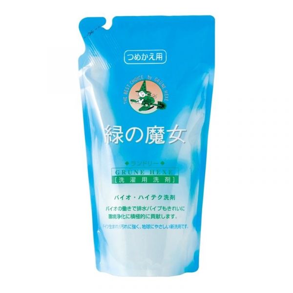日本綠魔女 - 衣物洗滌超值家庭組-衣物環保洗劑820ml+補充包