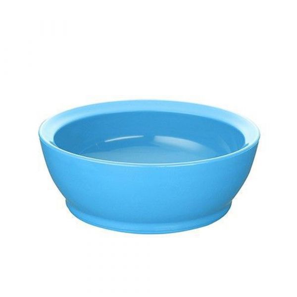 美國 Calibowl - 12oz防漏學習碗-粉藍-單入無蓋