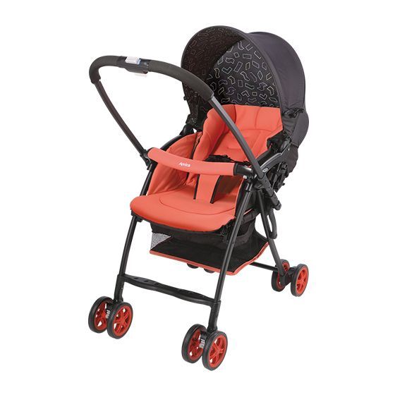 日本 Aprica - Karoon 超輕量雙向型嬰幼兒手推車-櫻花紅 RD-2017 新色-新生兒滿月起~3歲左右適用