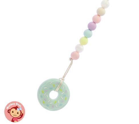 英國 Choby's - 甜甜繽紛奶嘴鍊固齒器-薄荷