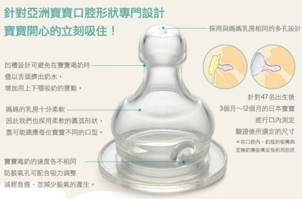 日本 Combi - 母乳力學 PES 奶瓶2入實用組-黃色-270mLx2