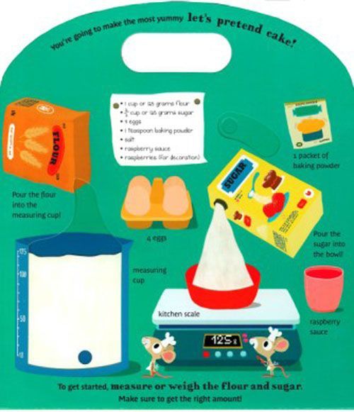 Let's Bake a Cake! 來烤蛋糕吧！-幼兒新奇操作書-彩色 (21×24cm/硬頁/彩色/8頁)