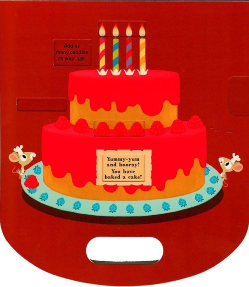 Let's Bake a Cake! 來烤蛋糕吧！-幼兒新奇操作書-彩色 (21×24cm/硬頁/彩色/8頁)