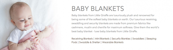 美國原廠正版 Little Giraffe 嬰兒毛毯