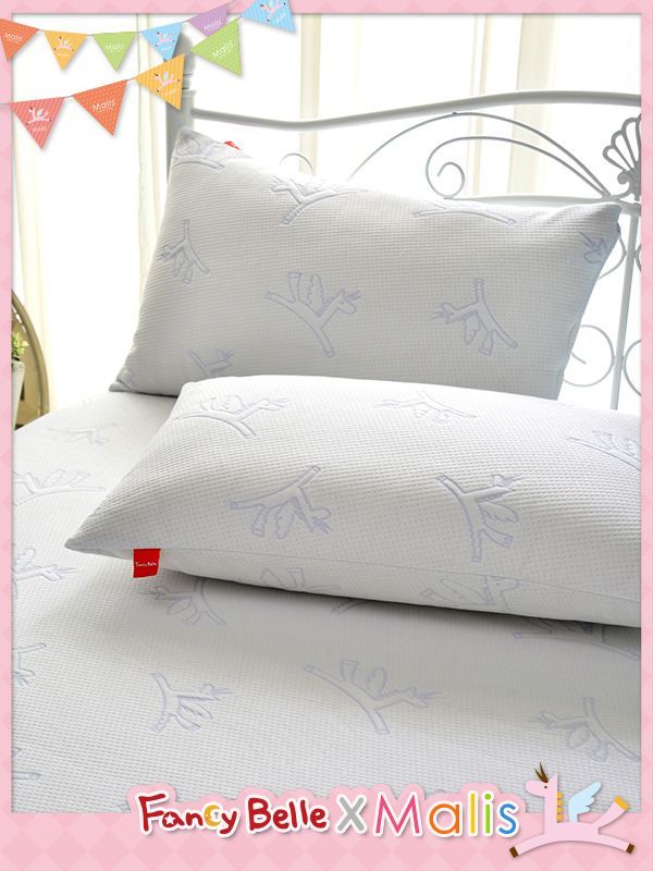 格蕾寢飾 Great Living - 義大利Fancy Belle X Malis 防蹣抗菌透氣防水信封式保潔枕套-小飛馬-2入