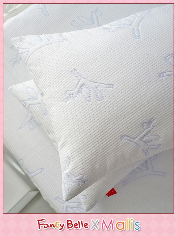 格蕾寢飾 Great Living - 義大利Fancy Belle X Malis 防蹣抗菌透氣防水信封式保潔枕套-小飛馬-2入