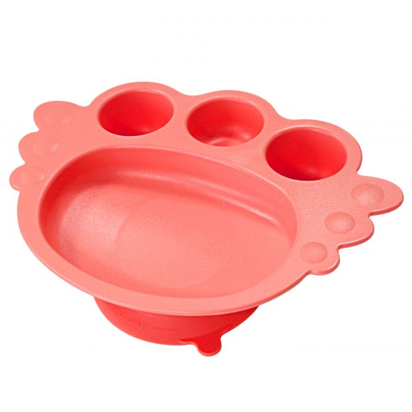 韓國 Uinlui - 寶寶天使餐盤-蜜桃色