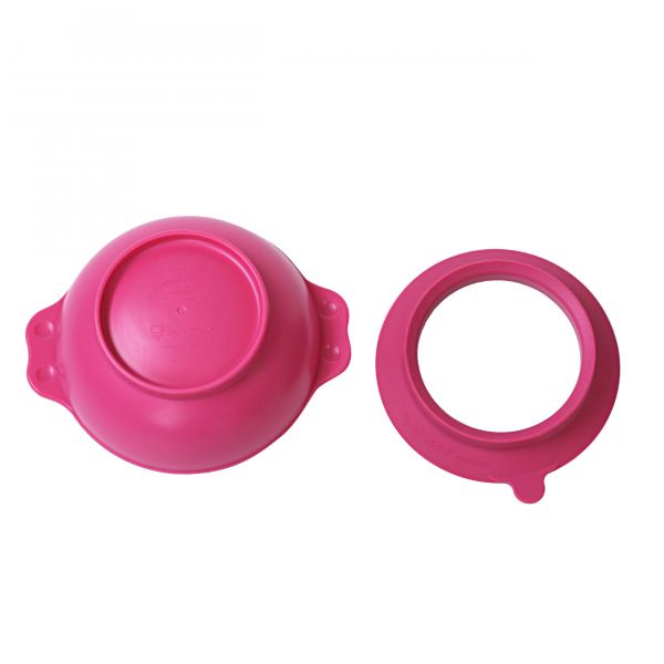 韓國 Uinlui - 多功能吸盤碗-桃粉色