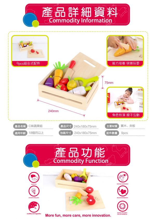 KCFriends - C妹蔬果組-9pcs