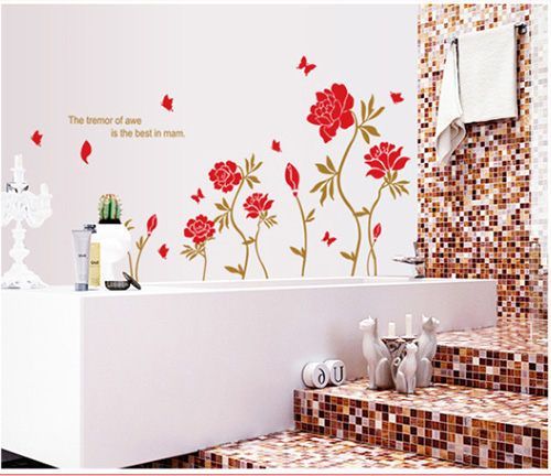 JB Design - 時尚壁貼-富貴牡丹 (60cm*90cm)