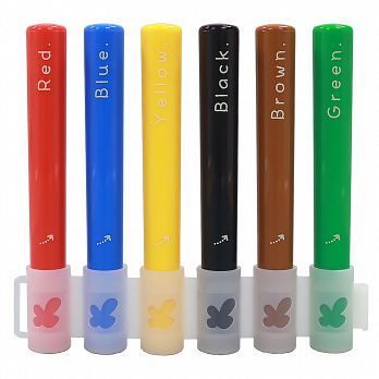 KOBARU - 哈尼不掉蓋彩色筆 幼童專用-粉嫩色