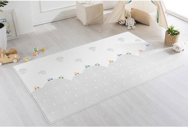 韓國 Parklon 帕龍 - 1.2CM puresoft雙面地墊-小汽車的冒險 (130x190x1.2cm)