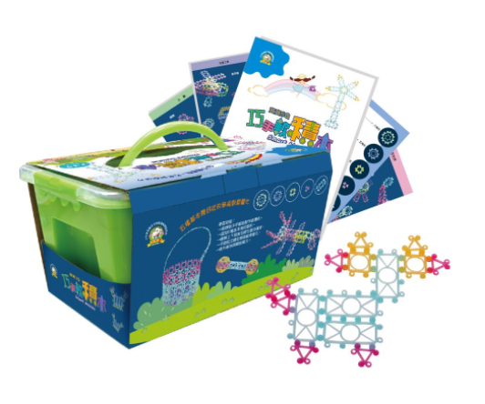 小牛津 - 小牛津寶寶5Q–巧手軟積木-教學圖卡16張、135片塑膠拼圖. 教學手冊*1