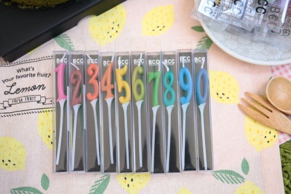 KAMEYAMA CANDLE HOUSE - 生日數字蠟燭/造型蠟燭/派對蠟燭-迷你數字7-綠