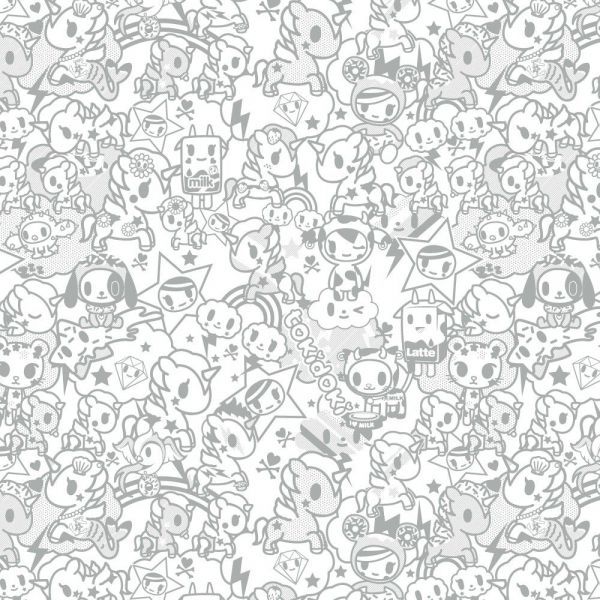 美國 Bébé au Lait - 經典棉紗布包巾-tokidoki 搗蛋限量聯名款-2 入裝