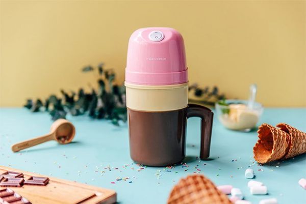 麗克特 recolte - Ice Cream Maker 迷你冰淇淋機-粉嫩綠