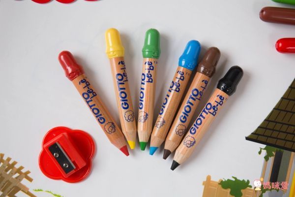 義大利GIOTTO - BEBE 可洗式寶寶木質蠟筆(6色)