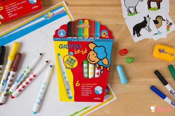 義大利GIOTTO - BEBE 可洗式寶寶彩色筆(6色)