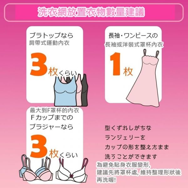 日本 LEC - Bra背心&內衣厚型洗衣袋(大)-1入