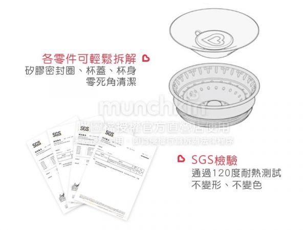 美國 munchkin - 360度繽紛防漏杯266ml-藍 (12M+)