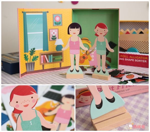 美國 Petit Collage 磁鐵盒／貼紙書 ✫ 繽紛童話風首選